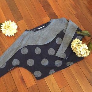 Anthropologie Postage Stamp Long Sleeve Crop SZ XS